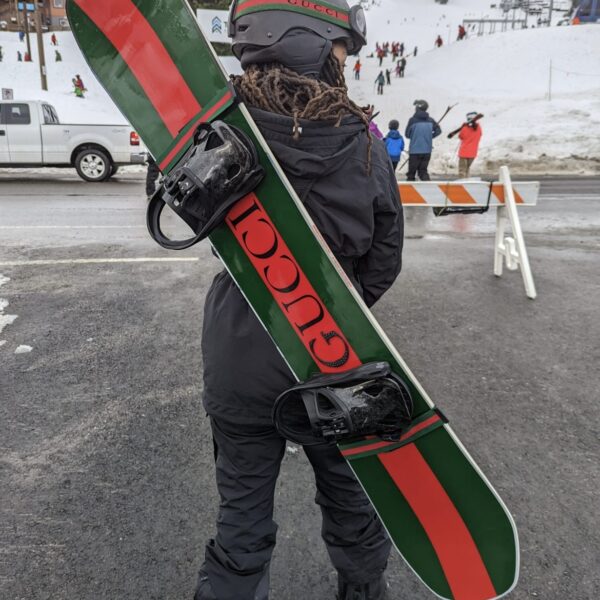 Custom Gucci Inspired  Universal  Snowboard / Skateboard Shoulder Strap